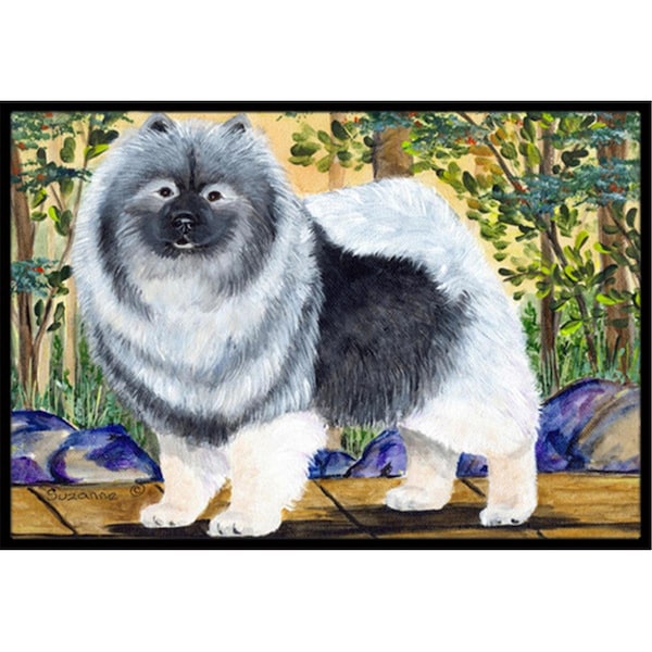 Carolines Treasures 18 x 27 in. Keeshond Indoor Outdoor Doormat SS8127MAT - main